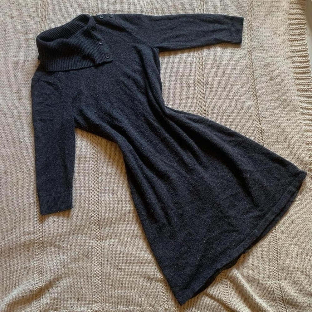 Talbots Dark grey Winter Knit Dress
